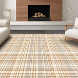 Ultra Soft Area Rug, Non Slip, Stain Resistant, Washable Area Rugs for Living Room, Bedroom, Trendy Vintage Ogee Style(Beige)