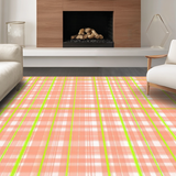 Ultra Soft Area Rug, Non Slip, Stain Resistant, Washable Area Rugs for Living Room, Bedroom, Cozy Rustic Shaggy Motif(Orange)