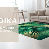 Ultra Soft Area Rug, Non Slip, Stain Resistant, Washable Area Rugs for Living Room, Bedroom, Whimsical Lush Green Palette(Green)