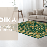 Rustic Diamond Motif with Beige Highlights(Green)