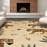 Earthy Toned Whimsical Wildlife Design(Beige)