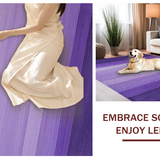 Ultra Soft Area Rug, Non Slip, Stain Resistant, Washable Area Rugs for Living Room, Bedroom, Elegant Modern Fluffy Design(Purple)