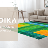 Ultra Soft Area Rug, Non Slip, Stain Resistant, Washable Area Rugs for Living Room, Bedroom, Serene Pastel Abstract Composition(Green)