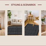 Sleek Modern Geometric Motif(Black)