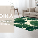 Vibrant Green Botanical Motif(Green)