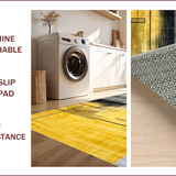 Ultra Soft Area Rug, Non Slip, Stain Resistant, Washable Area Rugs for Living Room, Bedroom, Vibrant Abstract Splash Aesthetic(Yellow)