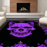 Ultra Soft Area Rug, Non Slip, Stain Resistant, Washable Area Rugs for Living Room, Bedroom, Witch Board Black Elegance(Purple)