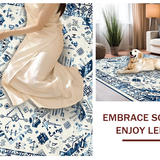 Modern Elegant Watercolor Swirl(Blue)