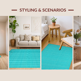 Artistic Turquoise Textured Swirls(Blue)