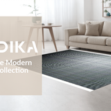 Ultra Soft Area Rug, Non Slip, Stain Resistant, Washable Area Rugs for Living Room, Bedroom, Urban Black Linear Style(Gray)