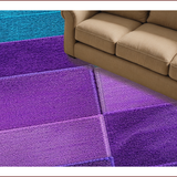 Ultra Soft Area Rug, Non Slip, Stain Resistant, Washable Area Rugs for Living Room, Bedroom, Non-Slip Contemporary Classroom Area Rug(Purple)