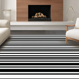 Chic Black and White Patterned Mat(Black)