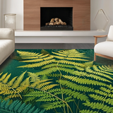 Lush Green Abstract Floral Design(Green)