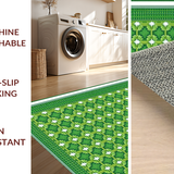 Charming Springtime Checkered Aesthetic(Green)