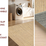 Ultra Soft Area Rug, Non Slip, Stain Resistant, Washable Area Rugs for Living Room, Bedroom, Elegant Western-Style Print(Beige)