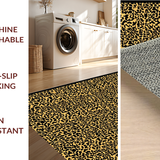 Ultra Soft Area Rug, Non Slip, Stain Resistant, Washable Area Rugs for Living Room, Bedroom, Trendy Warm Toned Design(Gold)