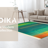 Eclectic Rainbow Abstract Motif(Blue)