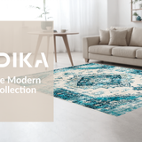 Ultra Soft Area Rug, Non Slip, Stain Resistant, Washable Area Rugs for Living Room, Bedroom, Serene Coastal Patterned Composition(Beige)