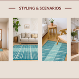 Chic Geometric Plush Aesthetic(Blue)