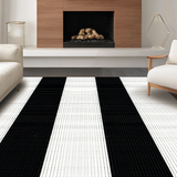 Contemporary Neutral Stripe Fusion(Black)