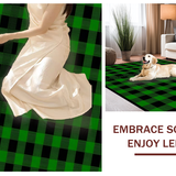 Cozy Green and Charcoal Buffalo(Green)