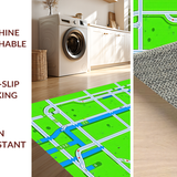 Fun Filled Vibrant Neighborhood Scene(Green)