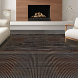 Ultra Soft Area Rug, Non Slip, Stain Resistant, Washable Area Rugs for Living Room, Bedroom, Artful Fluffy Patterned Decor(Brown)