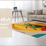 Ultra Soft Area Rug, Non Slip, Stain Resistant, Washable Area Rugs for Living Room, Bedroom, Nature-Inspired Artistic Kids Nursery Non-Shedding Carpet(Green)