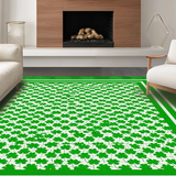 Charming Vibrant Shamrock Motif(Green)