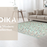 Elegant Sage Green Tiled Motif(Blue)