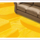 Ultra Soft Area Rug, Non Slip, Stain Resistant, Washable Area Rugs for Living Room, Bedroom, Contemporary Abstract Splash(Yellow)