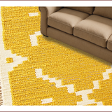 Ultra Soft Area Rug, Non Slip, Stain Resistant, Washable Area Rugs for Living Room, Bedroom, Modern Abstract Prado(Yellow)