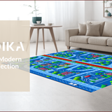 Vibrant Cityscape Road Map(Blue)