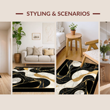 Trendy Modern Geometric Statement(Black)