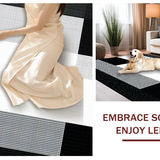 Chic Plush Minimalist Texture(Black)