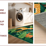 Ultra Soft Area Rug, Non Slip, Stain Resistant, Washable Area Rugs for Living Room, Bedroom, Colorful Nature-Inspired Design(Green)