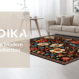 Elegant Black Floral Elegance(Black)