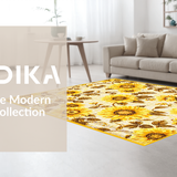 Charming Textured Sunflower Design(Yellow)