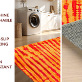 Cozy Abstract Shaggy Texture Delight(Red)