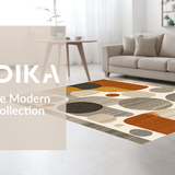 Ultra Soft Area Rug, Non Slip, Stain Resistant, Washable Area Rugs for Living Room, Bedroom, Stylish Deer Pattern with Neutral Hues(Brown)