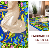 Eclectic Blue and Green Wildlife Design(Blue)
