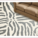 Ultra Soft Area Rug, Non Slip, Stain Resistant, Washable Area Rugs for Living Room, Bedroom, Faded Beige Gray Zebra Living Room Carpet(Beige)