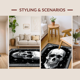 Eerie Black Witchcraft Motif(White)