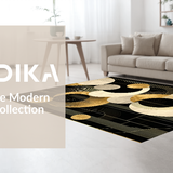 Elegant Neutral Gold Symmetrical Design(Black)