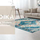 Contemporary Curved Linear Design(Blue)