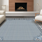Ultra Soft Area Rug, Non Slip, Stain Resistant, Washable Area Rugs for Living Room, Bedroom, Sophisticated Abstract Grey Composition(Gray)