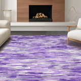 Ultra Soft Area Rug, Non Slip, Stain Resistant, Washable Area Rugs for Living Room, Bedroom, Luxurious Fluffy Mystic Swirl(Purple)