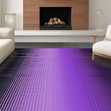 Ultra Soft Area Rug, Non Slip, Stain Resistant, Washable Area Rugs for Living Room, Bedroom, Chic Ombre Textured Visual Appeal(Purple)