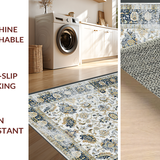 Sophisticated Worn Floral Texture(White)