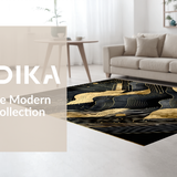 Stylish Modernist Wave Composition(Black)